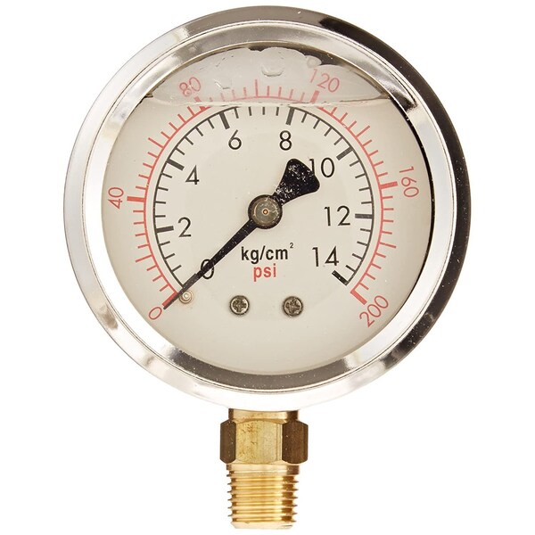 Wika 2-1/2 Pressure Gauge 3000 PSI/KPA 1/4 NPT LM Plastic 52925749 - main